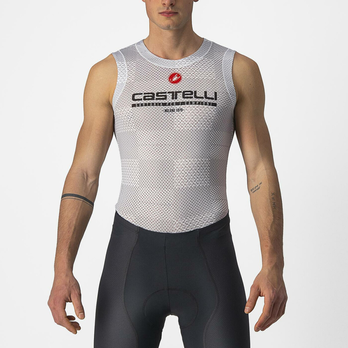 Castelli Pro Mesh Baselayer Sleeveless silver-grey
