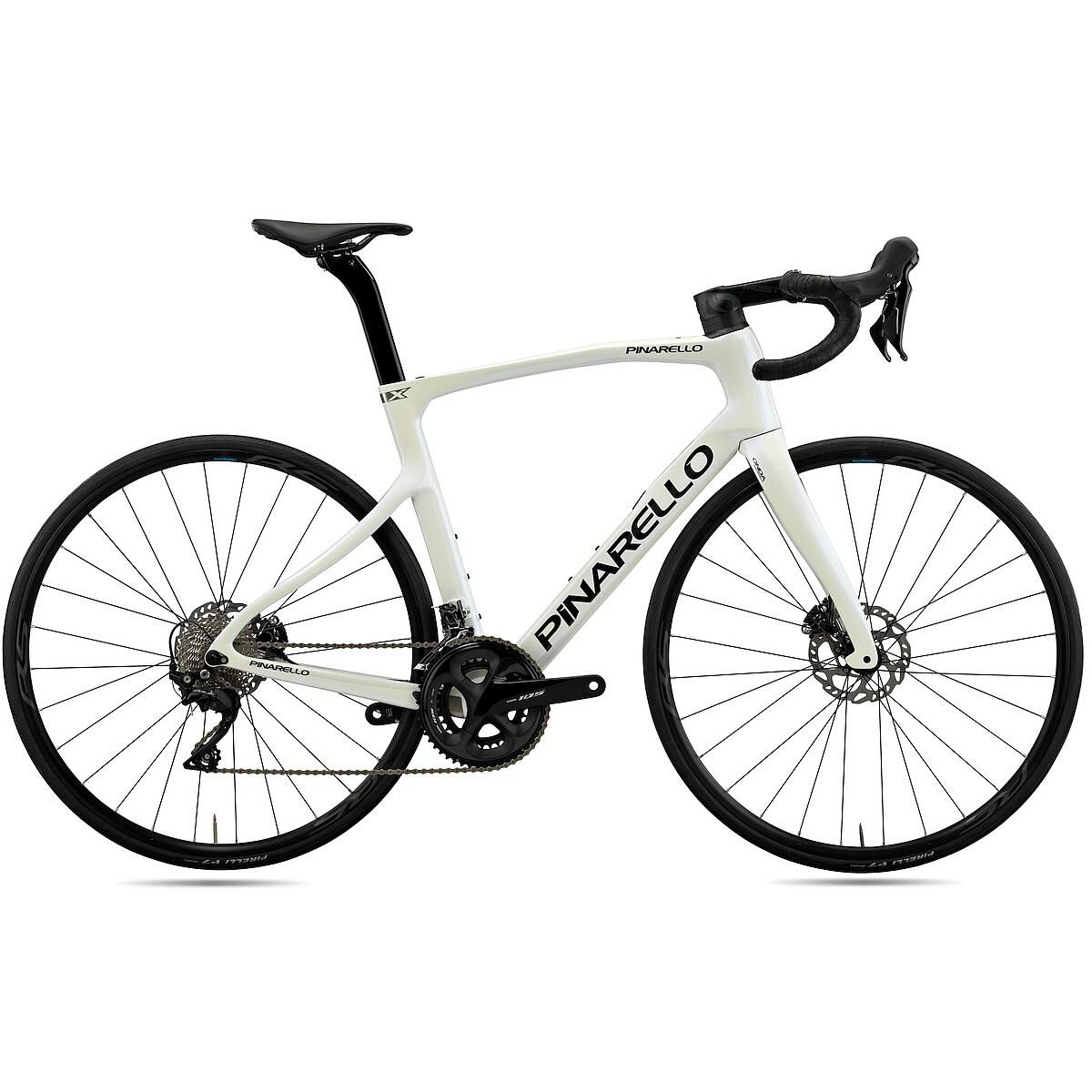 Pinarello X1 Disc Rennrad | Pearl White | Shimano 105 Disc