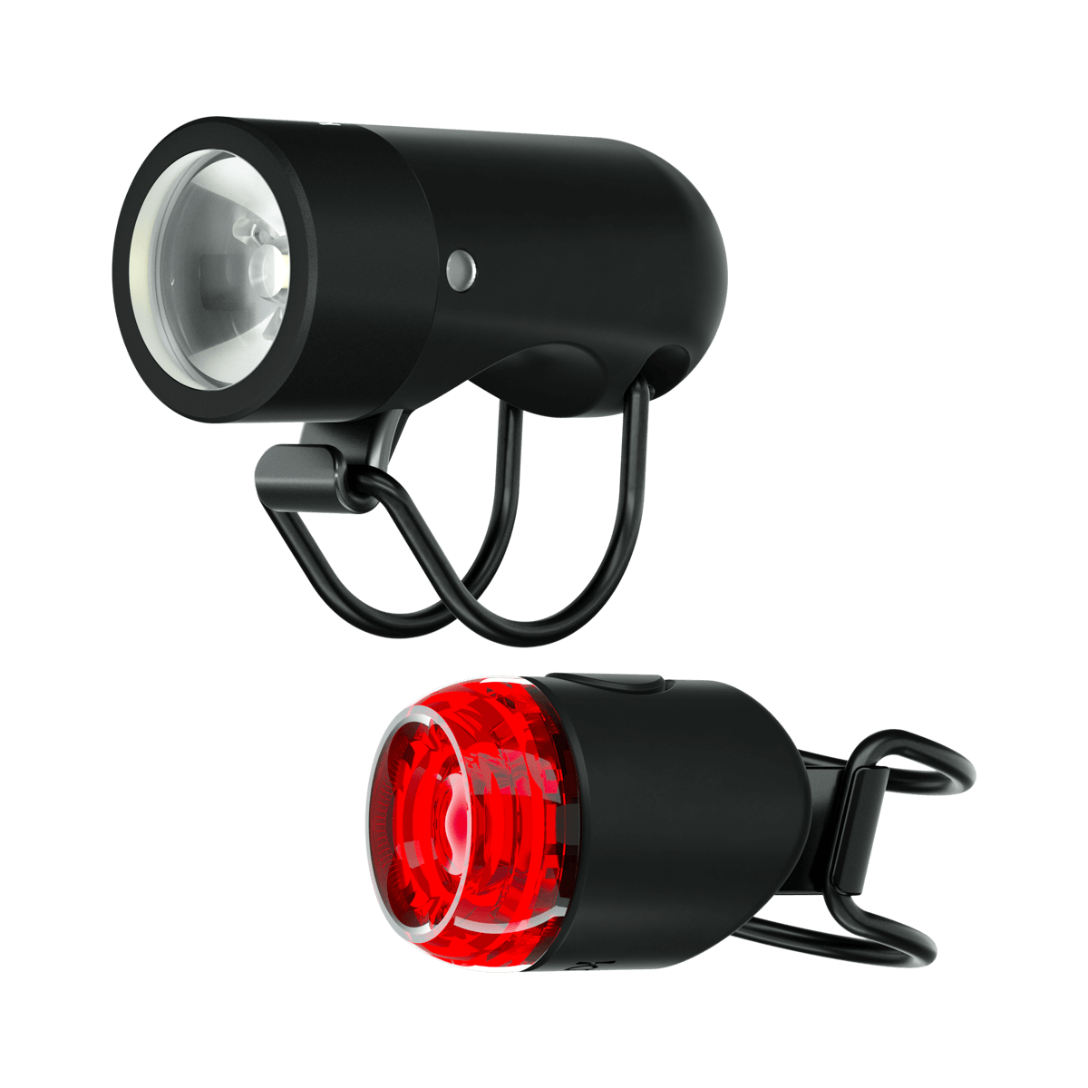 knog. Plug Fahrradlicht Twinpack, 140 Lumen / 10 Lumen