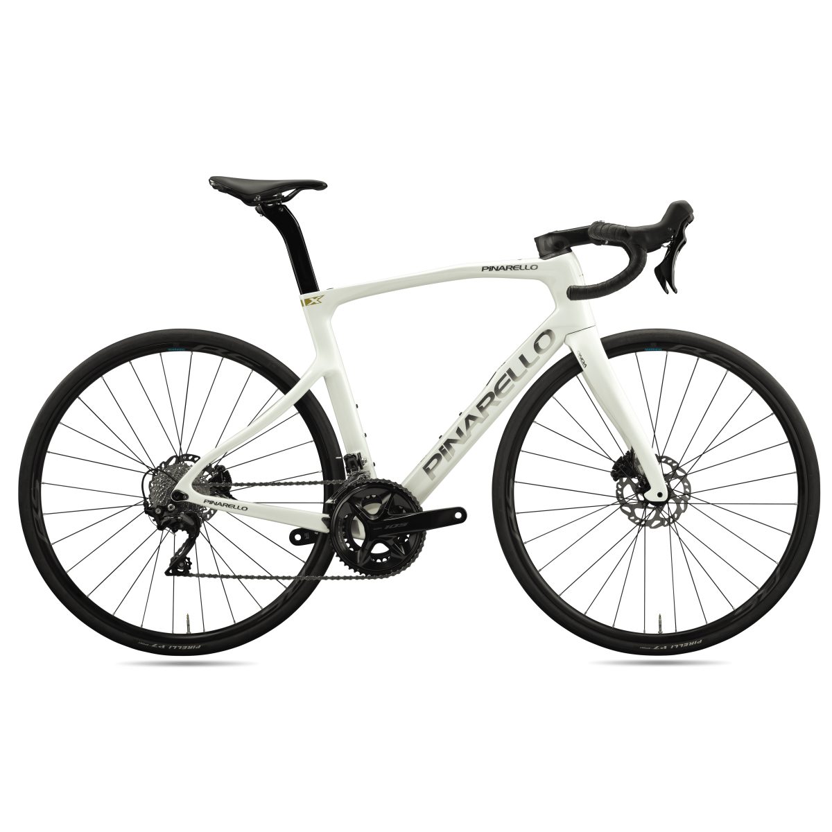 Pinarello X1 Disc Rennrad | Crystal White | Shimano 105 2x12