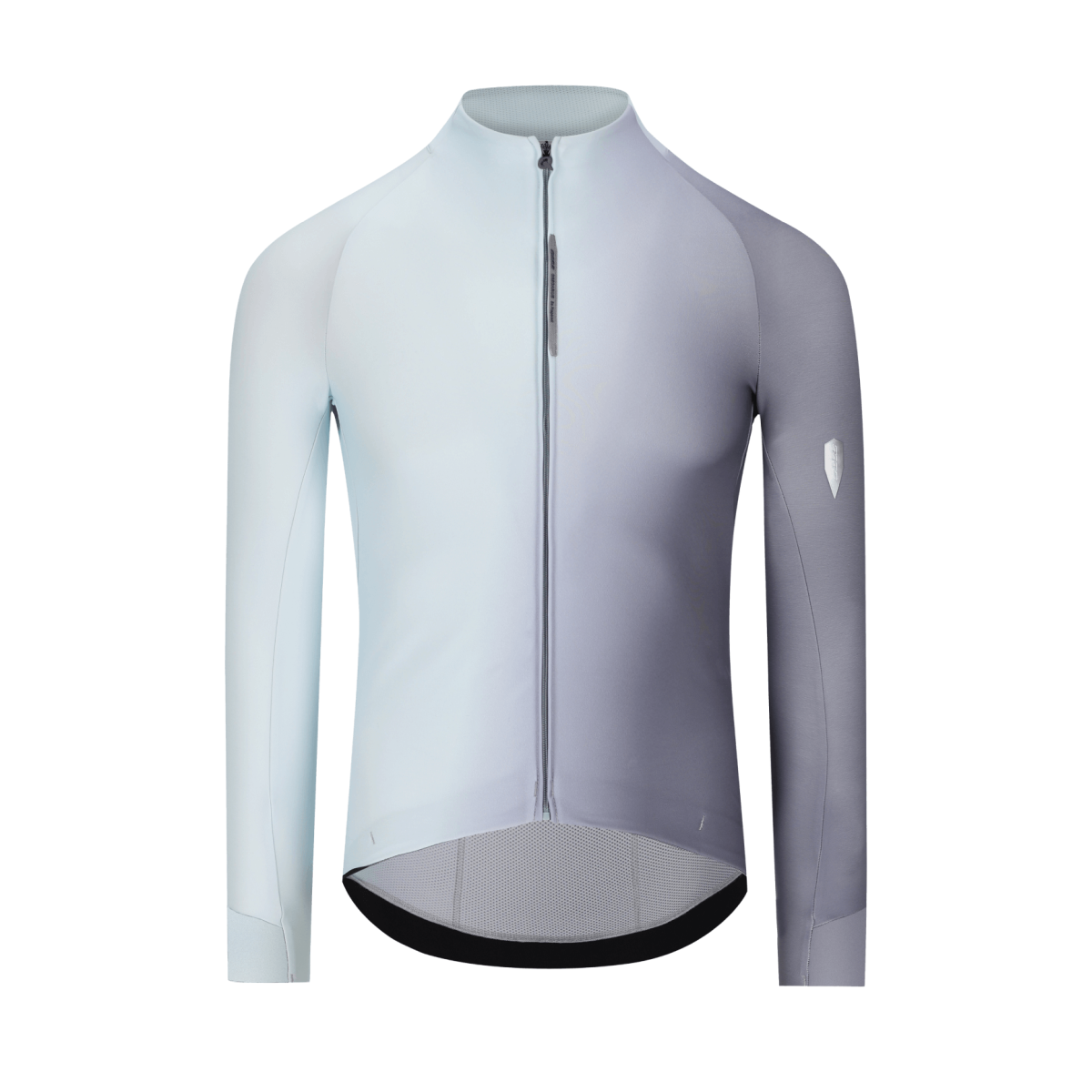 Q36.5 Gregarius Hybrid Big Fade Langarmtrikot Grisaille Blue