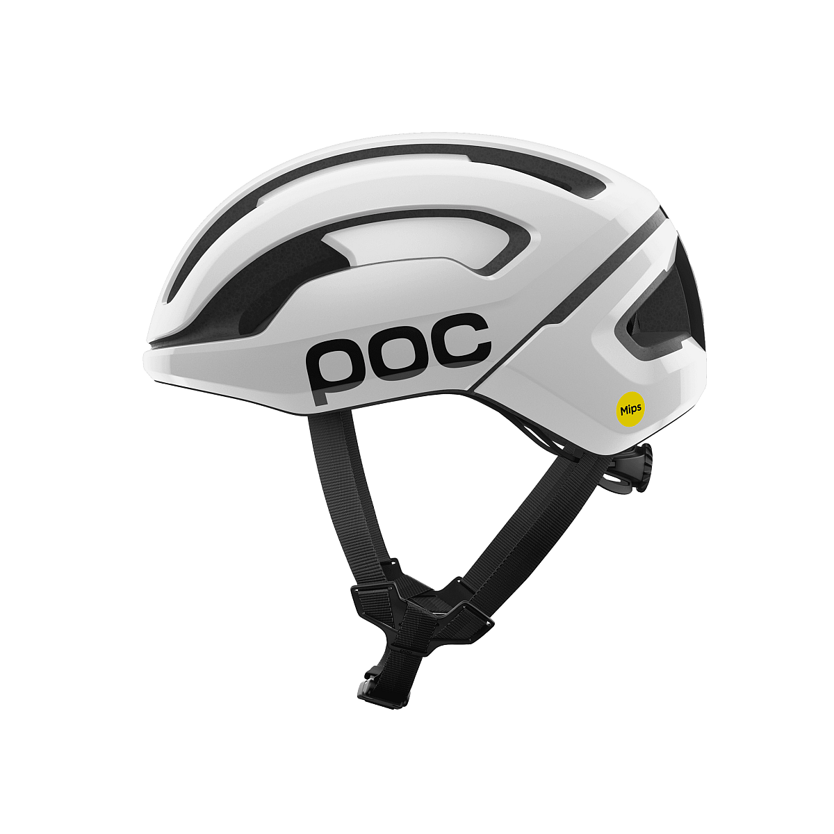 POC Omne Air MIPS Hydrogen White / Uranium Black Matt w. Log