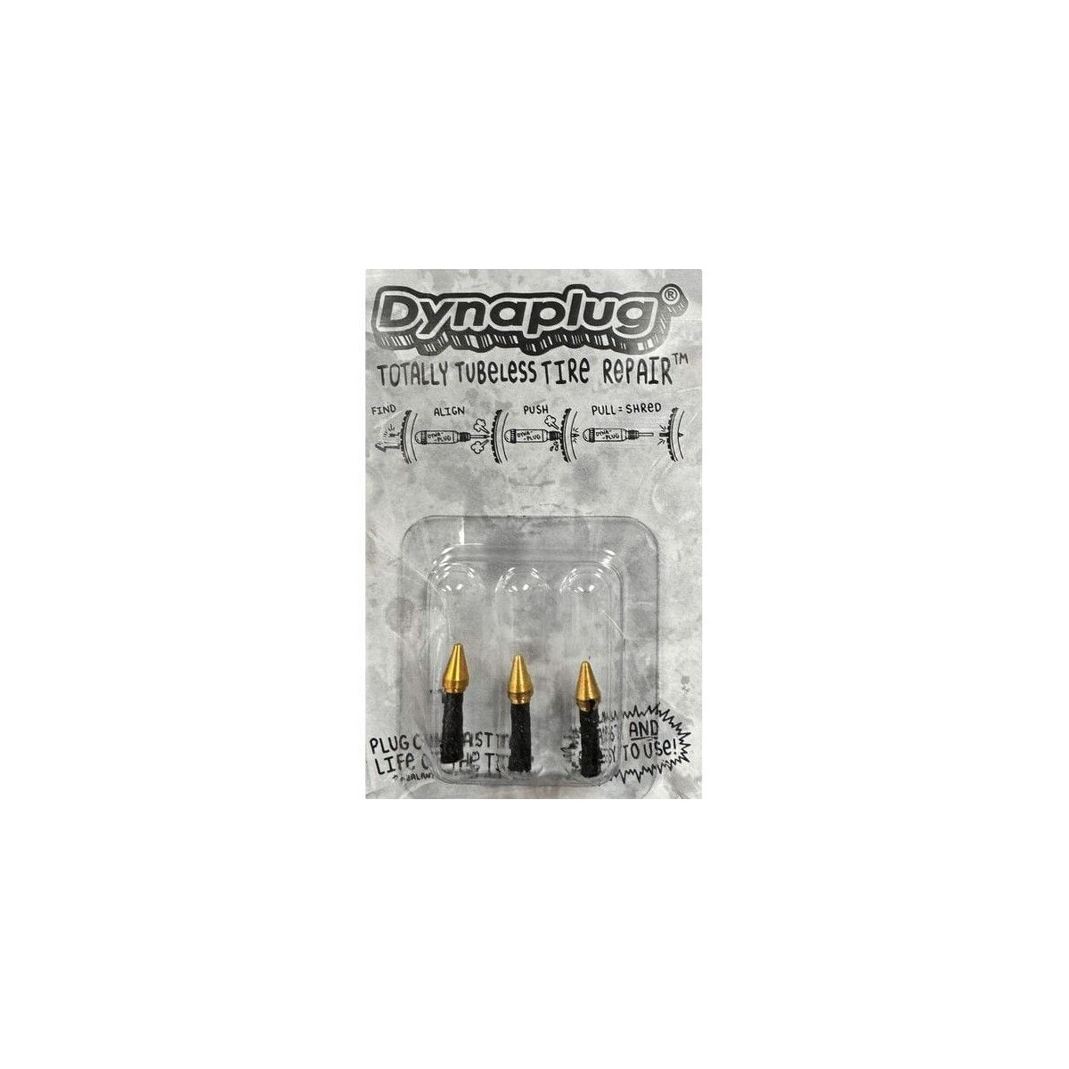 Dynaplug Tubeless Reifen Reparaturplugs Soft Nose Tip, 3 Plu